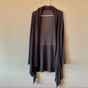 Belldini Grey Waterfall Cardigan Large